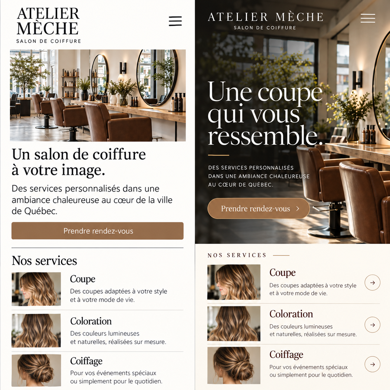 ATELIER MÈCHE — aperçu de démonstration