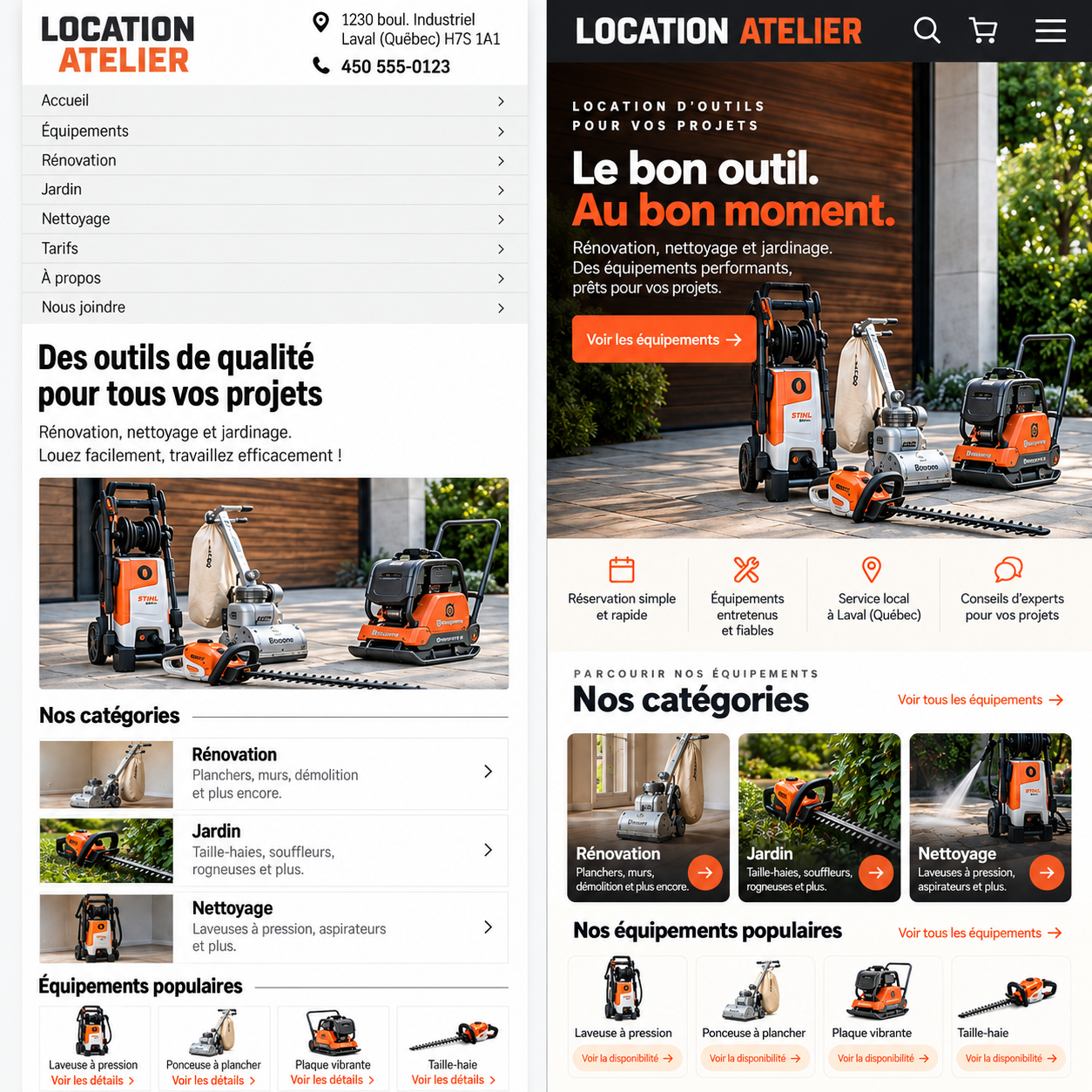 LOCATION ATELIER — aperçu de démonstration