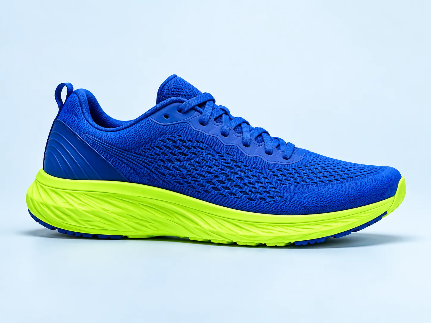 Chaussure Sprint bleue et vert lime